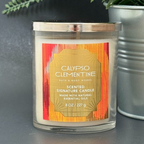 BBW Calypso Clementine Bath & Body Works Single Wick Candle - Picture 1 of 10